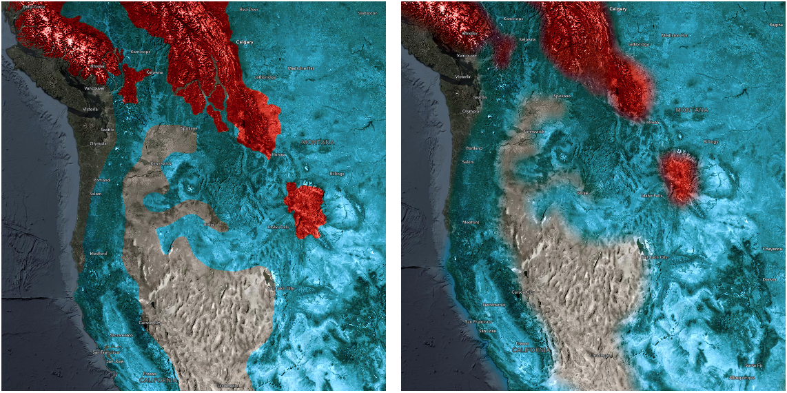 Grizzly Bear habitat ranges