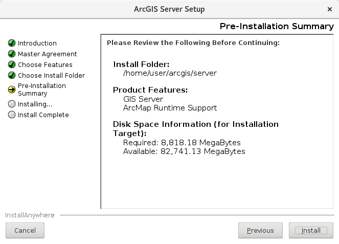 To begin the installation, click Install on the Pre-Installation Summary dialog box. To begin the installation, click Install on the Pre-Installation Summary dialog box.